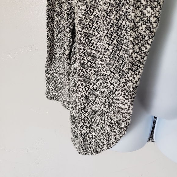 Motherhood Maternity S/M Black & White Cardigan Sweater Open Draped Front Top - Picture 6 of 6